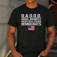 Daddd Shirt Dads Against Daughters Dating Democrats Men's Casual T-Shirt Dark Grey
