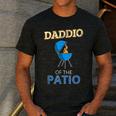Daddio Of The Patio Fathers Day BBQ Grill Dad Men's Casual T-Shirt Dark Grey