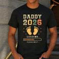 Daddy 2026 Loading Baby Announcement Expecting Dad To Be Men's Casual T-Shirt Dark Grey