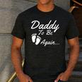 Daddy To Be Again Soon To Be Dad Shirt Men's Casual T-Shirt Dark Grey