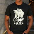 Daddy Bear And Cub Polar Bear Men's Casual T-Shirt Dark Grey
