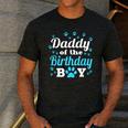 Daddy Of The Birthday Boy Dog Paw Bday Party Celebration Small Men's Casual T-Shirt Dark Grey