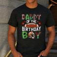 Daddy Of The Birthday Boy Game Day Football Men's Casual T-Shirt Dark Grey