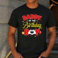 Daddy Of The Birthday Boy Matching Dad Son Family Birthday Men's Casual T-Shirt Dark Grey