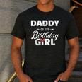 Daddy Of The Birthday Daughter Girl Matching Family For Dad Men's Casual T-Shirt Dark Grey