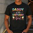 Daddy Of The Birthday Girl Ice Cream Lover Party Men's Casual T-Shirt Dark Grey