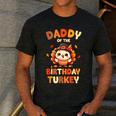 Daddy Of The Birthday Turkey Family 1st Birthday Boy Men's Casual T-Shirt Dark Grey
