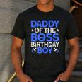 Daddy Of The Boss Birthday Party Outfit Like A Boss Daddy Men's Casual T-Shirt Dark Grey