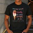 Daddy Dad Ice Cream Third Birthday Three Scoops Of Fun Men's Casual T-Shirt Dark Grey