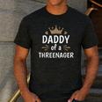 Daddy Dad Of A Threenager 3rd Birthday Men's Casual T-Shirt Dark Grey Daddy Dad Of A Threenager 3rd Birthday Men's Casual T-Shirt Dark Grey