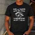 Daddy Daughter Fist Bump Matching Father's Day Best Dad Men's Casual T-Shirt Dark Grey