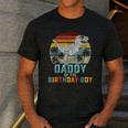 Daddy Dinosaur Of The Birthday Boy Dad Matching Family Men's Casual T-Shirt Dark Grey Daddy Dinosaur Of The Birthday Boy Dad Matching Family Men's Casual T-Shirt Dark Grey