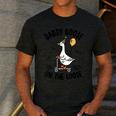 Daddy Goose On The Loose Birthday Matching Family Men's Casual T-Shirt Dark Grey