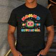 Daddy Mommy Of The Birthday Girl Melon Family Matching Men's Casual T-Shirt Dark Grey
