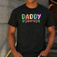 Daddy Saurus Kids Dinosaur Birthday Party Family Matching Men's Casual T-Shirt Dark Grey