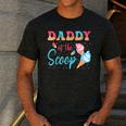Daddy Of The Scoop Ice Cream Gender Reveal Baby Shower Men's Casual T-Shirt Dark Grey