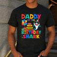 Daddy Of The Shark Birthday Dad Matching Family Men's Casual T-Shirt Dark Grey