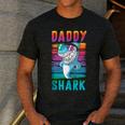 Daddy Shark Retro Vintage Dad Men's Casual T-Shirt Dark Grey