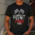 Daddy Of The Two Fast Second Birthday Racing Car Family Men's Casual T-Shirt Dark Grey