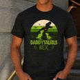 Daddysaurus Rex 2 Kids Sunset Tshirt For Fathers Day Men's Casual T-Shirt Dark Grey Daddysaurus Rex 2 Kids Sunset Tshirt For Fathers Day Men's Casual T-Shirt Dark Grey