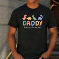 Daddysaurus T Rex Dinosaur Dad Daddy Saurus Family Men's Casual T-Shirt Dark Grey