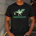 Daddysaurus T Rex Dinosaur Daddy Saurus Dad 2 Two Kids Dino Men's Casual T-Shirt Dark Grey Daddysaurus T Rex Dinosaur Daddy Saurus Dad 2 Two Kids Dino Men's Casual T-Shirt Dark Grey