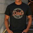 Dad's BBQ Chilling And Grilling Vintage Men's Casual T-Shirt Dark Grey