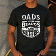 Dads With Beards Are Better Distressed Men's Casual T-Shirt Dark Grey