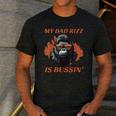 Dad's Birthday Father's Day Dad RIzz Is Bussin' Men's Casual T-Shirt Dark Grey