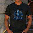 Dads Are Like Dragons Legendary Protective Fatherhood Men's Casual T-Shirt Dark Grey