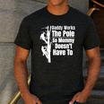 Dads Electrical Lineman Gear Husband & Lineman Wife Men's Casual T-Shirt Dark Grey