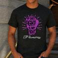 My Dads Fight Is My Fight Immune ITP Awareness Men's Casual T-Shirt Dark Grey