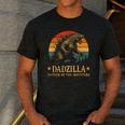 Dadzilla-Father Of The Monsters Dad Father's Day Men's Casual T-Shirt Dark Grey