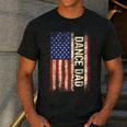 Dance Dad US American Flag Shirt Dancer Dancing Father Men Men's Casual T-Shirt Dark Grey