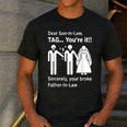 Dear Son-In-Law Father Of The Bride Dad Wedding Marriage Men's Casual T-Shirt Dark Grey Dear Son-In-Law Father Of The Bride Dad Wedding Marriage Men's Casual T-Shirt Dark Grey