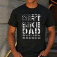 Dirt Bike DAD Bike Motocross Enduro US Flag Shirt T-Shirt Men's Casual T-Shirt Dark Grey