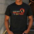 Disc Golf I'd Hit That Frisbee Golfer Retro Men Dad Men's Casual T-Shirt Dark Grey