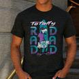 Disney Goofy Totally Rad Dad Father’s Day Surfing Distressed Men's Casual T-Shirt Dark Grey