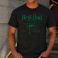 Disney Mickey & Friends Father's Day Best Dad Goofy Big Logo Men's Casual T-Shirt Dark Grey