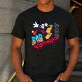 Disney Mickey Mouse Family Star Dad Of The Birthday Boy Men's Casual T-Shirt Dark Grey
