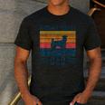 Dog Airedale Terrier Dad Vintage Airedale Terrier Dad Men's Casual T-Shirt Dark Grey