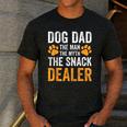 Dog Dad The Man The Myth The Snack Dealer Men's Casual T-Shirt Dark Grey