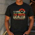 Dog Fathers Day Fur Dad The Man The Myth The Snack Dealer Men's Casual T-Shirt Dark Grey