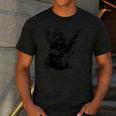 Dog Guitarist Guitar Yorkie Dad Mom For Men Women Men's Casual T-Shirt Dark Grey