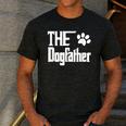 The Dogfather Dog Father Dad Men's Casual T-Shirt Dark Grey