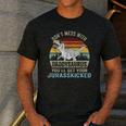 Don't Mess With Daddysaurus T Rex Daddy Saurus Dinosaur Men Men's Casual T-Shirt Dark Grey