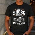 I Don't Snore I Dream I'm A Motorcycle Biker Dad Men's Casual T-Shirt Dark Grey