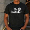 The Doodlefather Golden Doodle Dad Dog Goldendoodle Men's Casual T-Shirt Dark Grey
