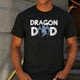 Dragon Dad Daddy Father's Day Dragon Men's Casual T-Shirt Dark Grey