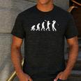 Evolution Of Golfer Dad Grandpa Golfing Lover Golf Player Men's Casual T-Shirt Dark Grey